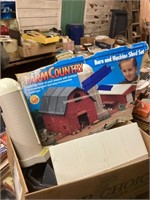 Farm country barn, and machine shed set
Made by