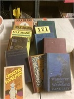 Book lot, including Max Brand