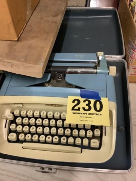 Royal typewriter in case