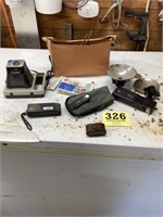 Bag of camera parts,Kodak instant camera,etc