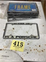 Heavy metal license plate holder and others