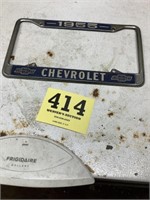 1955 Chevy license plate holder
