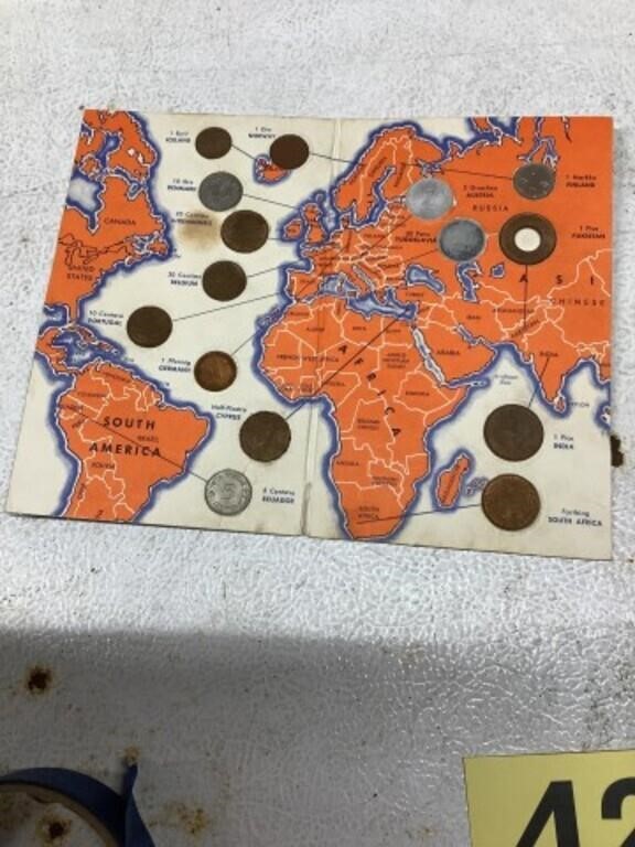 Wheaties  international coin collection,various