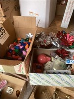 Old Christmas bulbs and contents