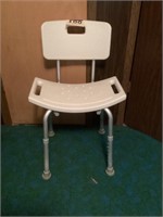 Adjustable, shower chair