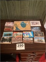 Postcards and scrapbook of hillbilly and western