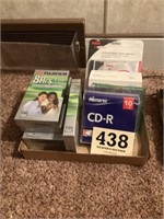 Box of VCR, tapes, DVD, all new