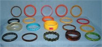 Vintage Bakelite and Lucite bracelets