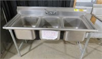 5' 3-Bay Sink