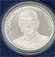 (YZ) 1oz Silver Star Trek Captain Picard Coin
