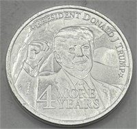 (WX) 1oz Silver Round Donald Trump 4  more years