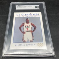 (WX) Michael Jordan 1992 olympicard SGC 8
