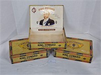 3 King Edward Cigar Boxes