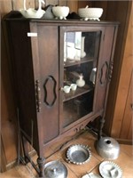 Vintage Walnut Curio (38" W x 66" Tall)