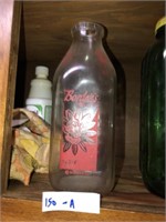 Vintage Borden Milk Bottle (Quart)