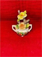 Ceramic Miniature Flower Vase Tree Branch Figure