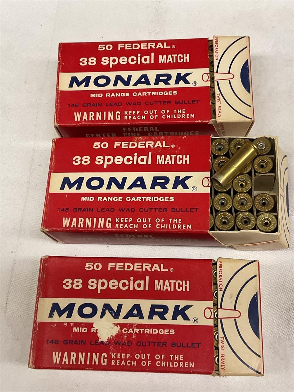 3 boxes 38 spl Brass Only