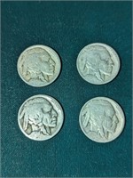 4 buffalo nickels
