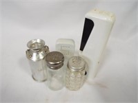 (4) Random Salt Shakers - (1) Pepper Mill Grinder