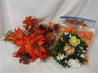 Faux Artificial Flowers - Mostly Fall