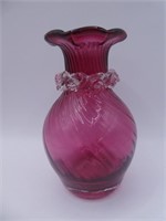 Small Cranberry Vase 4.5" H