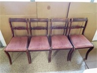 Tell City Chair Makers Mahogany Finish - SET of 4