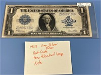 1923 1$ SILVER CERT LARGE US DOLLAR BILL