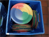 CAFETERIA STYLE DISHES LOT NSF  G.E.T.