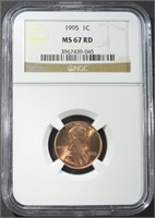 1995 LINCOLN C NGC MS-67 RD