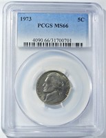 1973 JEFFERSON NICKEL PCGS MS-66