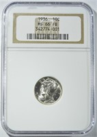 1936 MERCURY DIME NGC MS-66 FB