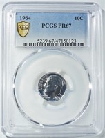 1964 ROOSEVELT DIME PCGS PR-67