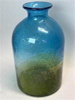 12” Art Glass Blown Vase