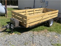 Hand Made Utility Trailer Measuring 10’ 2” Long