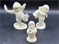 3 Assorted Department 56 Snow Babies