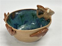 Pelican Ugly Face Pottery Bowl Novelty Funny Dish