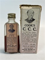 Vintage Cooks C.C.C. Medicine Bottle