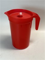 Tupperware Red 1 Gallon Pitcher