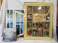 Framed Puzzle of Various Out Houses "Nature Calls"