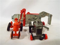 Die Cast Metal Tractors & Toy Case Threshing