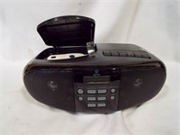 onn Portable CD Boombox with Cassette Recorder