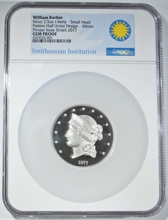 2017 WILLIAM BARBER HALF UNION NGC