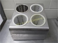 Stainless Silverware Holder 4 Hole - 65