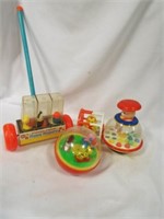 1969 Fisher Price Happy Hoppers - Push Button Ball