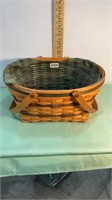 Long burger, 1996 double handled basket with hard
