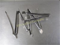 Lot of 6 Serving Tongs - 99