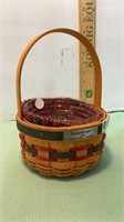 Longaberger 1997 inaugural basket with hard and