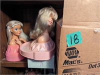 Doll busts, new barbies