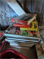 Vintage books, magazines