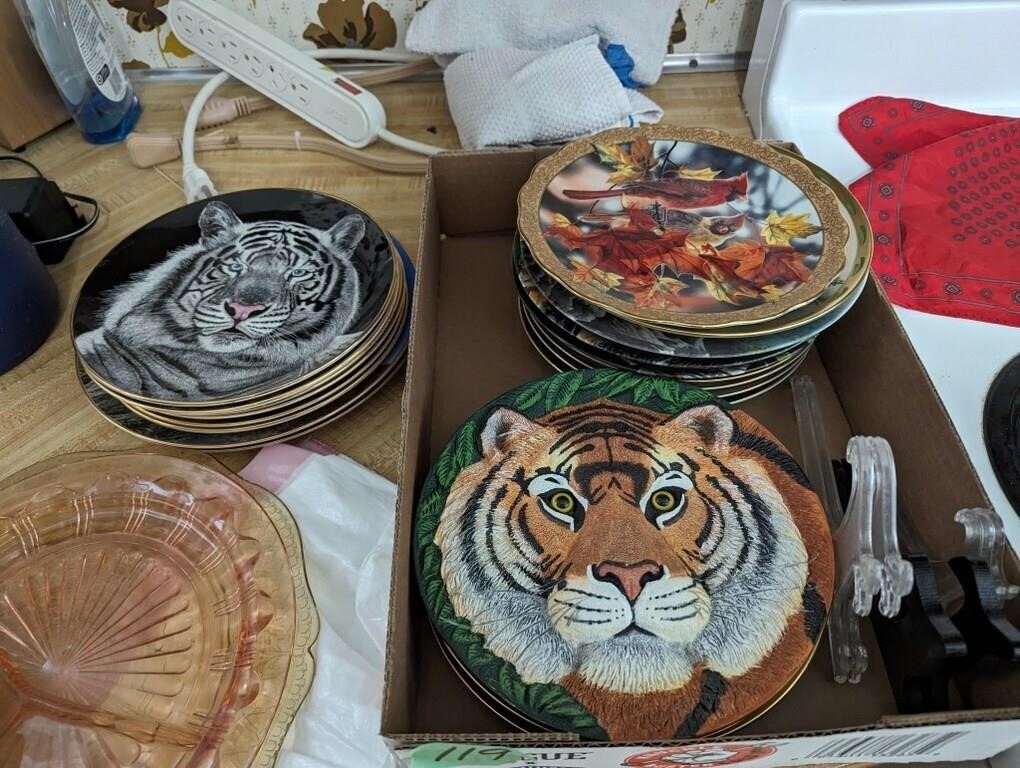 Wildlife plates by danbury mint, all different